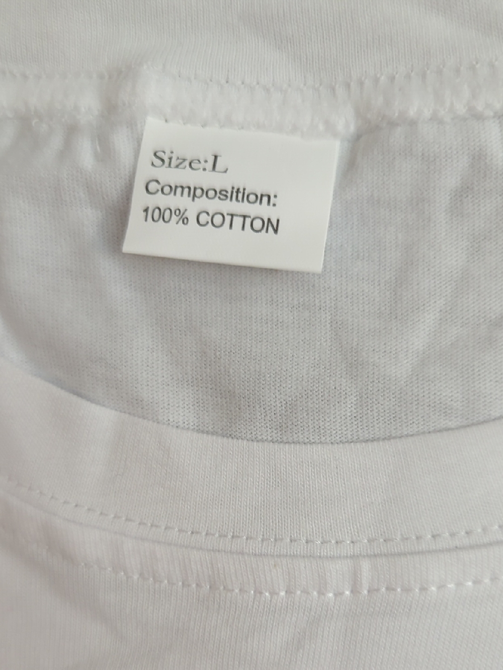 NWOT White Dog Sketch T-Shirt - Size L - Picture 5 of 5